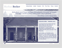 Tablet Screenshot of markusbecker-pianist.de